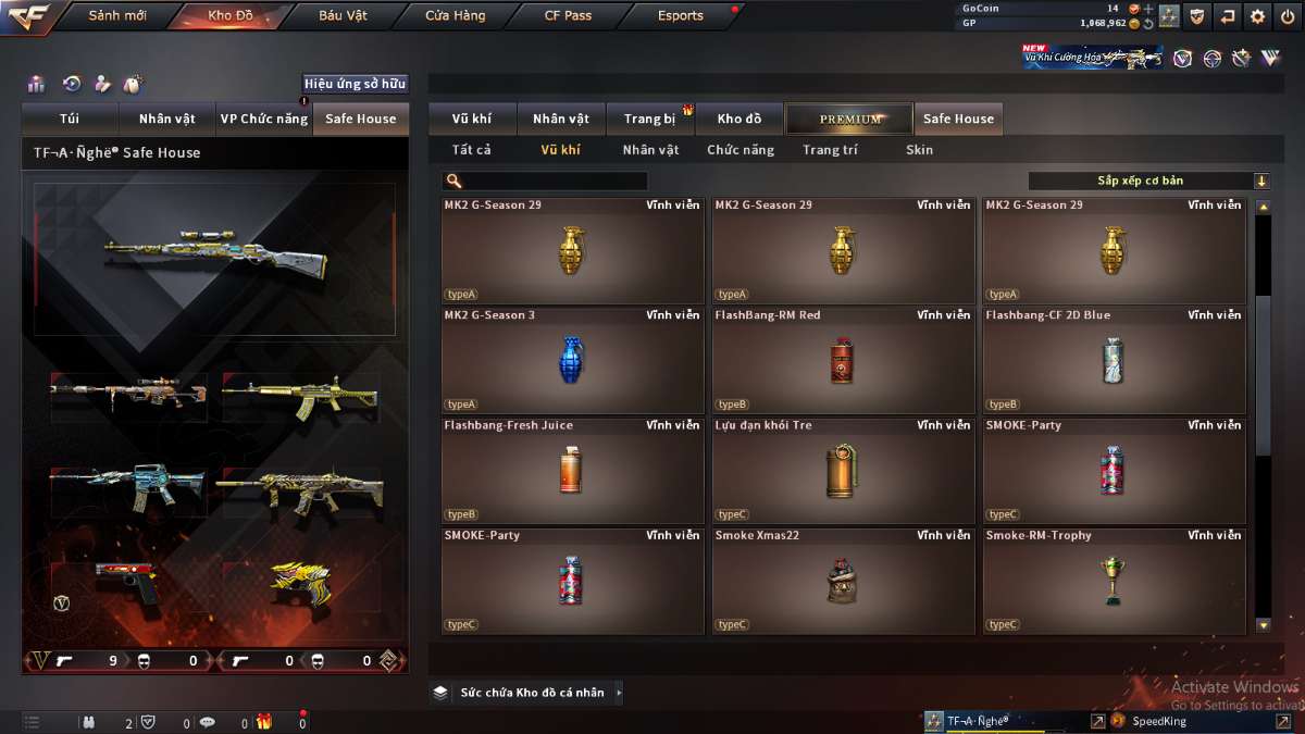 shop acc cf uy tin gia re